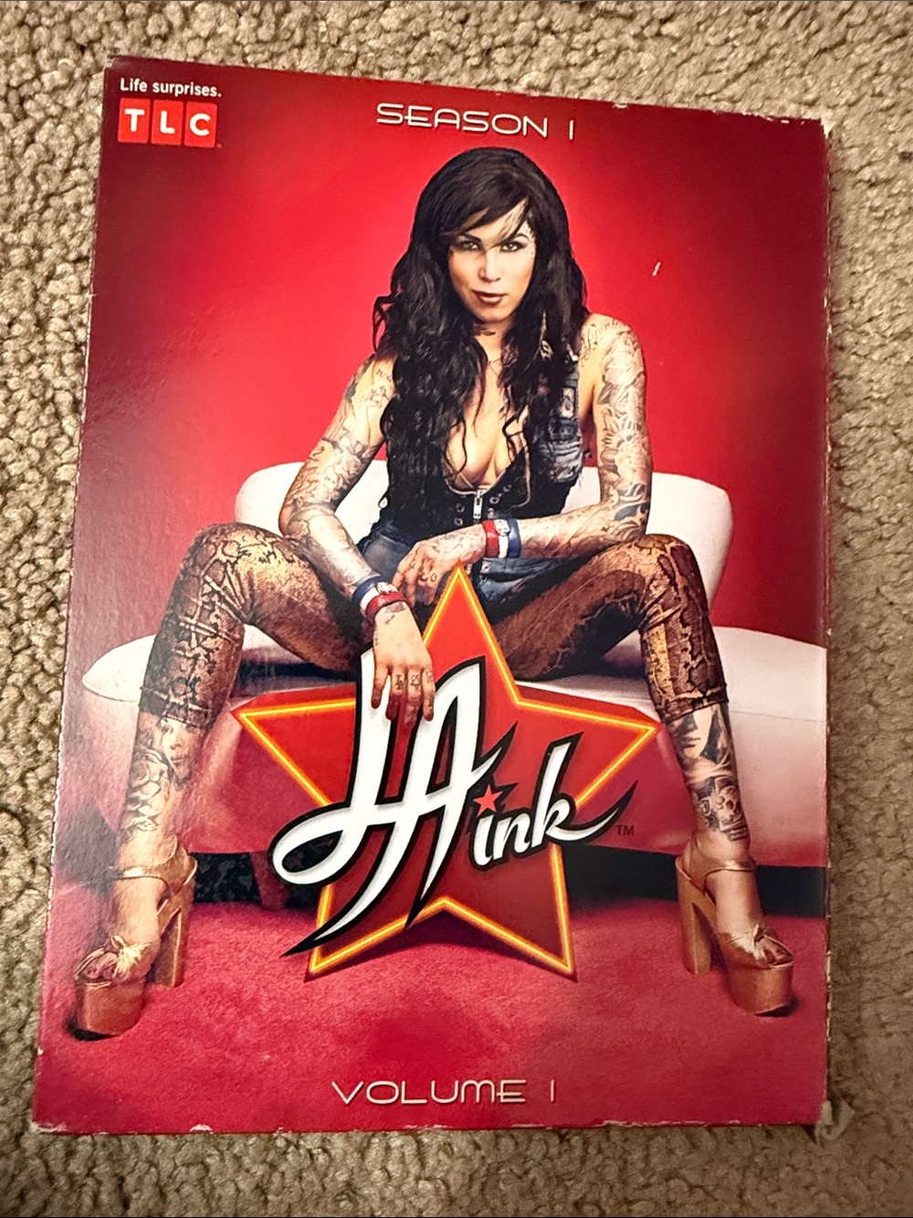 TLC Red and Black HA Ink Season 1 Art Print